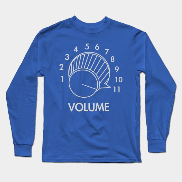 Guitar Volume Up To 11 Funny Musician Gift Music Rock T-Shirt Long Sleeve T-Shirt by blueversion